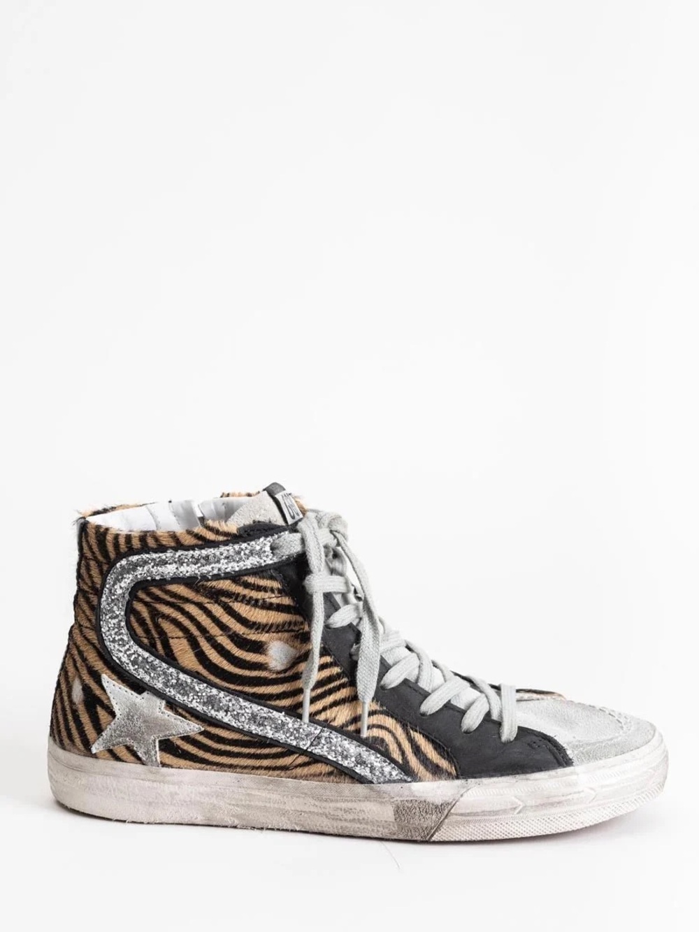 Golden goose slide sneakers zebra size 36